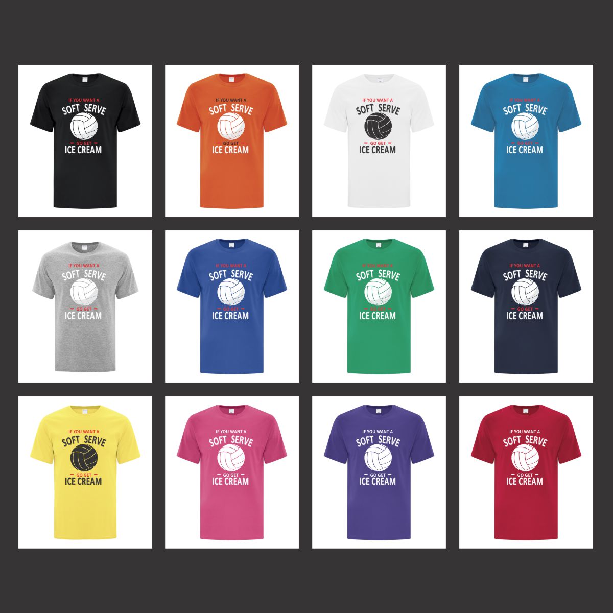 Soft Serve Volleyball T-Shirt (Adult)